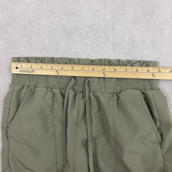 Abercrombie & Fitch Shorts Women Small Green Traveler Short Cargo Drawstring - Picture 5 of 10